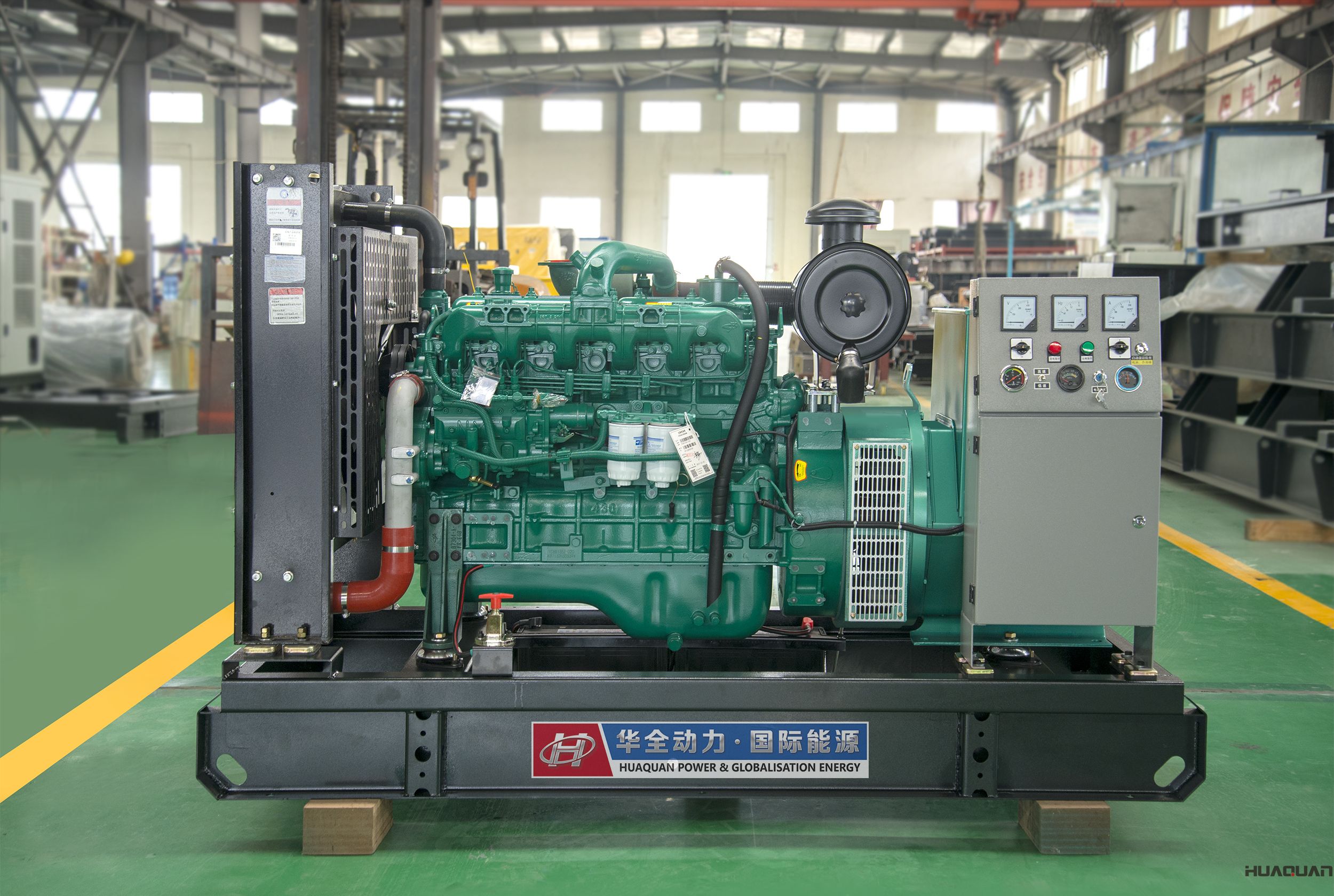 2018年4月26日華全動(dòng)力100kw立柜自啟動(dòng)發(fā)電機(jī)組發(fā)往河北省