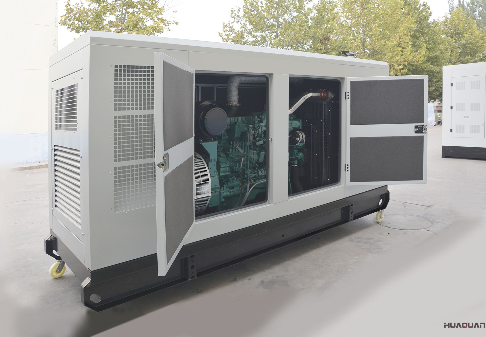 2018年4月27日華全動(dòng)力250kw靜音箱發(fā)電機(jī)組發(fā)往天津