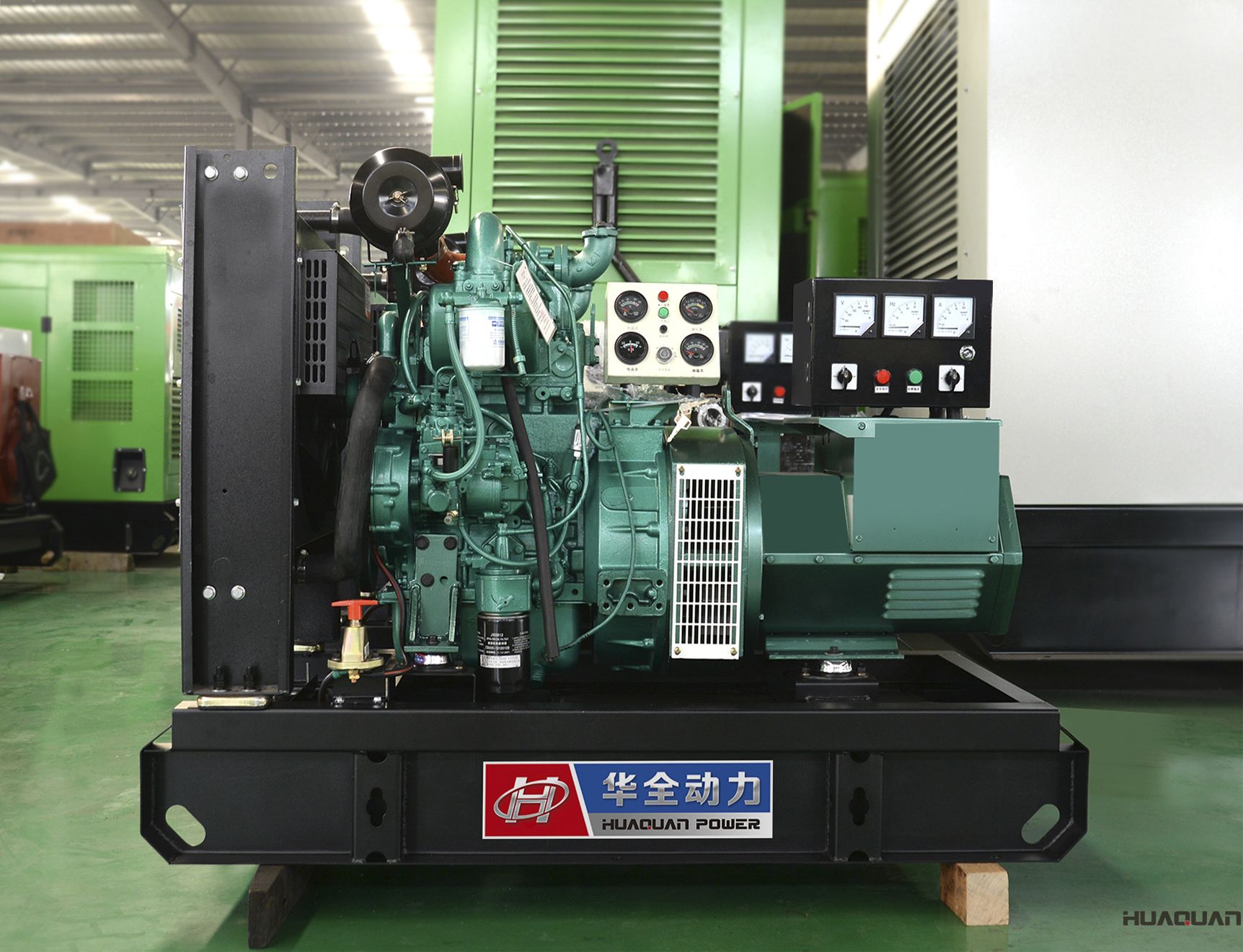 2018年4月3日華全動力30kw標配發電機組發往北京