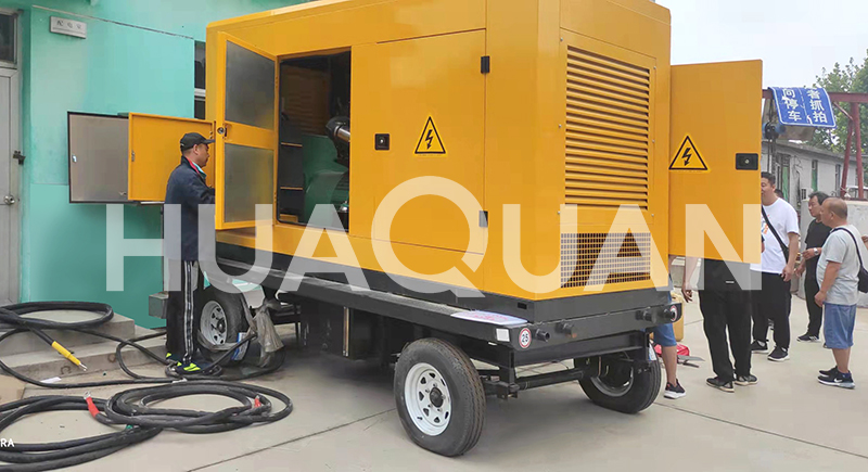 江蘇連云港道路建設(shè)500kW移動式發(fā)電機(jī)組電站項(xiàng)目