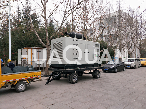 山東青島黃島區(qū)300kW 移動(dòng)式發(fā)電機(jī)組電站