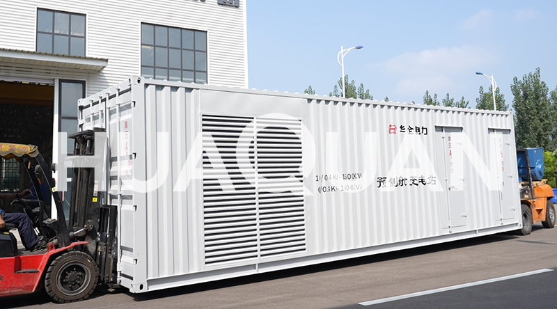 山東城鄉(xiāng)電網(wǎng)配電成套設備10kv變0.4kv預制艙變電站項目